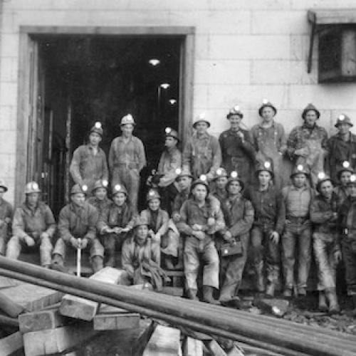 Group shot of Con miners c.1940-1941 (Joseph Elphege Dancause Collection)