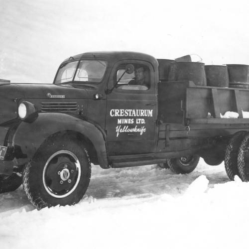 Crestaurum Mines truck 1947 (Ernest Haigh Collection)