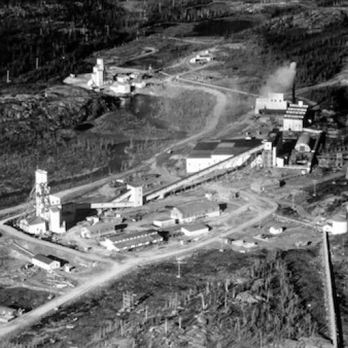 Giant Mine aerial view 1952 (Giant Mine Collection)